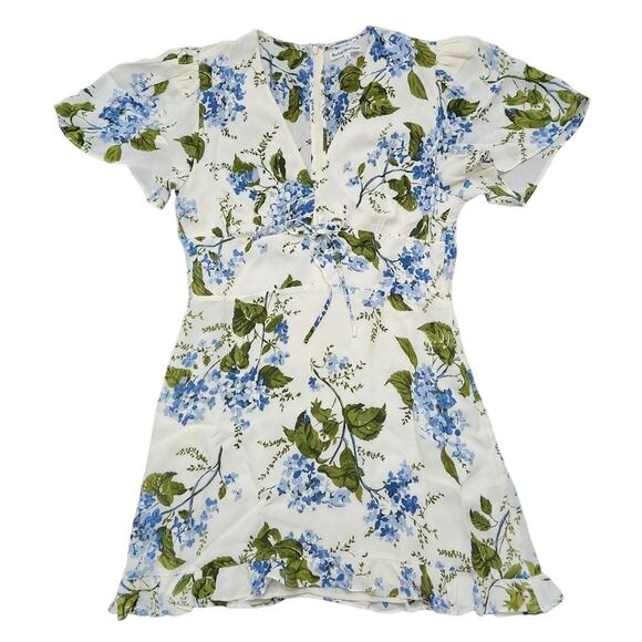 Reformation Mya Riviera Floral Mini Dress Size 10 - Picture 2 of 9